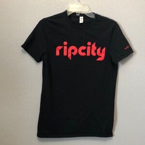 ripcity Portland Trail Blazers shirt Men's s Small black NBA Basketball team PDX